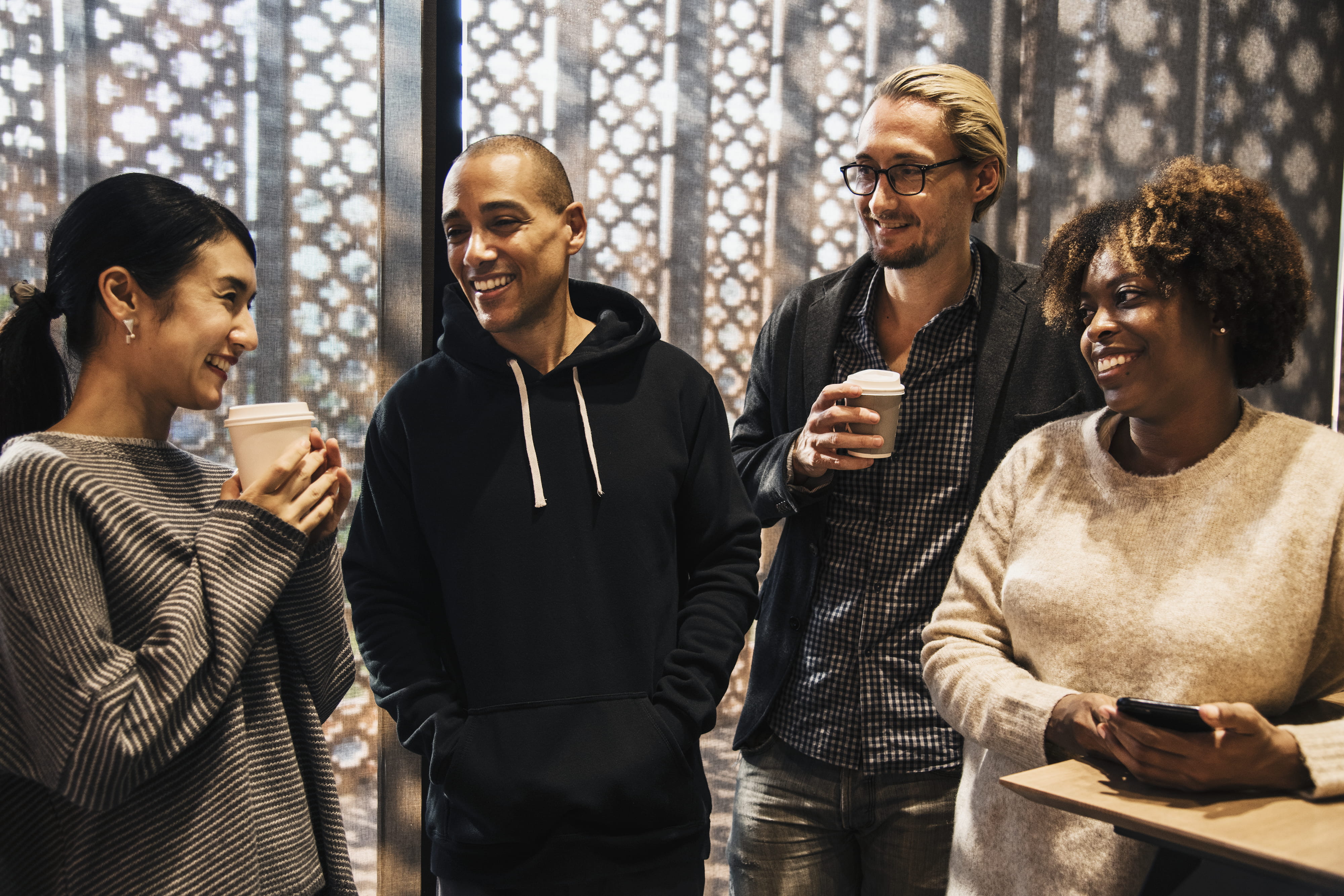 Friends Having A Coffee Break